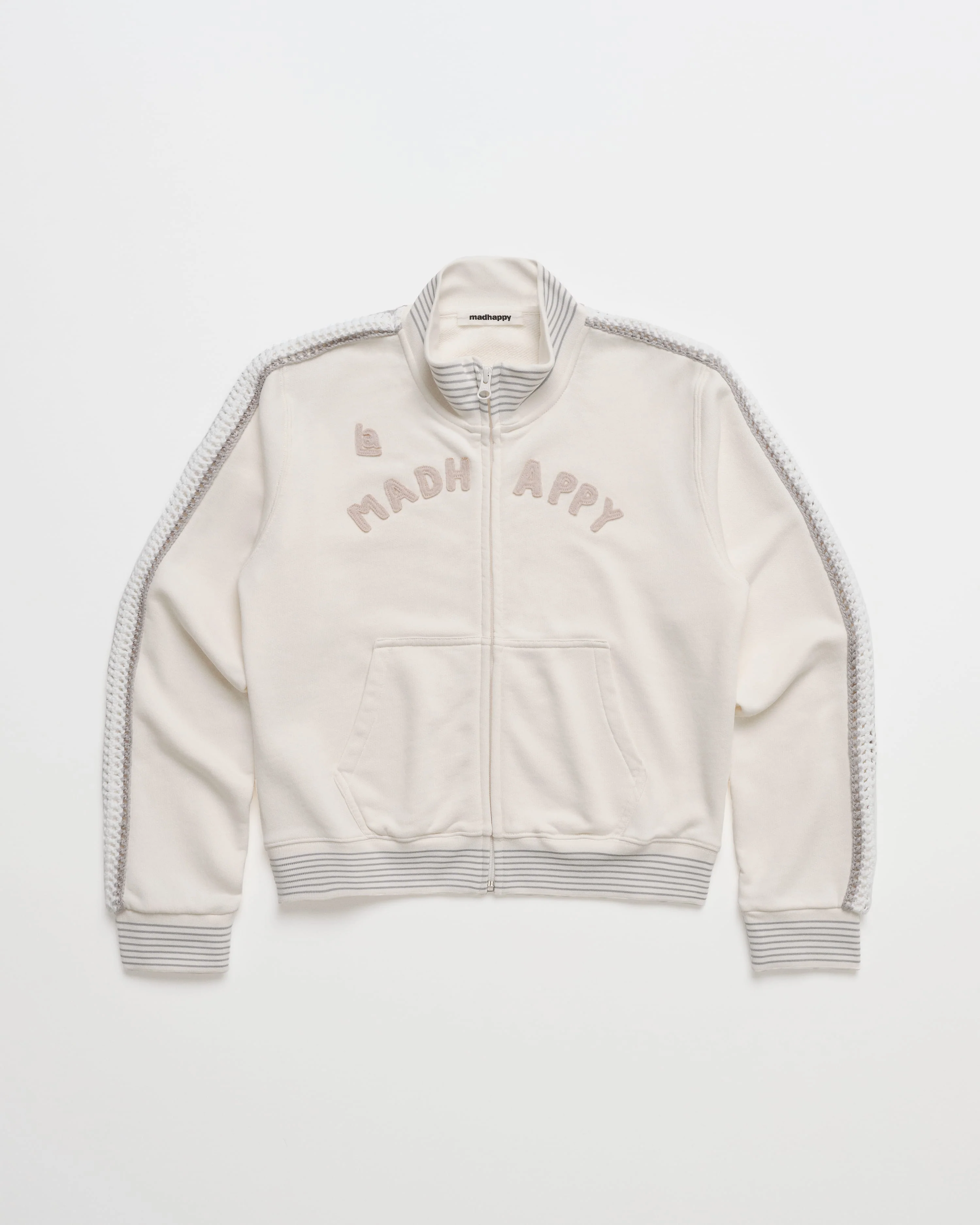 Crochet Trim Track Jacket