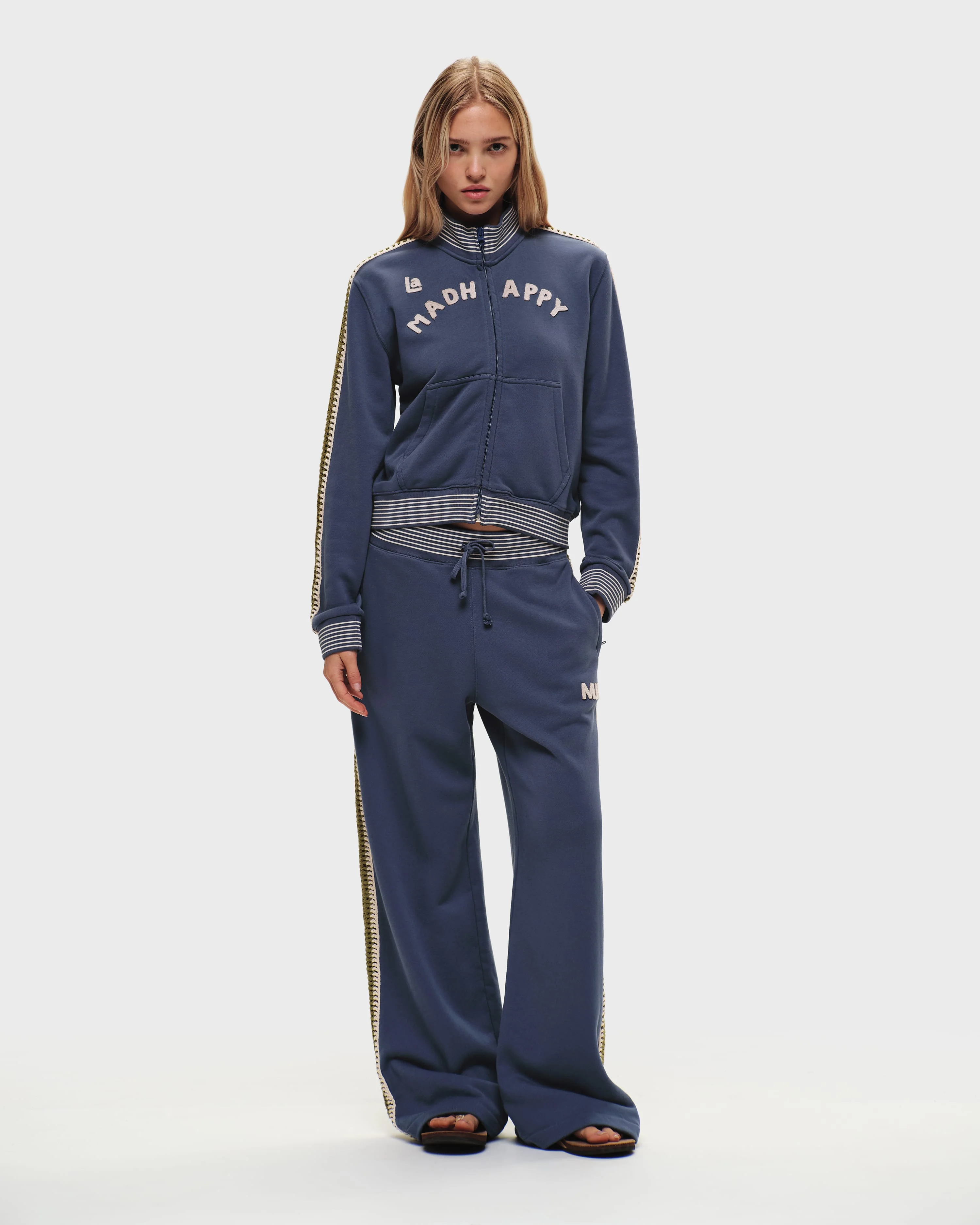 Crochet Trim Track Pant - Image 3