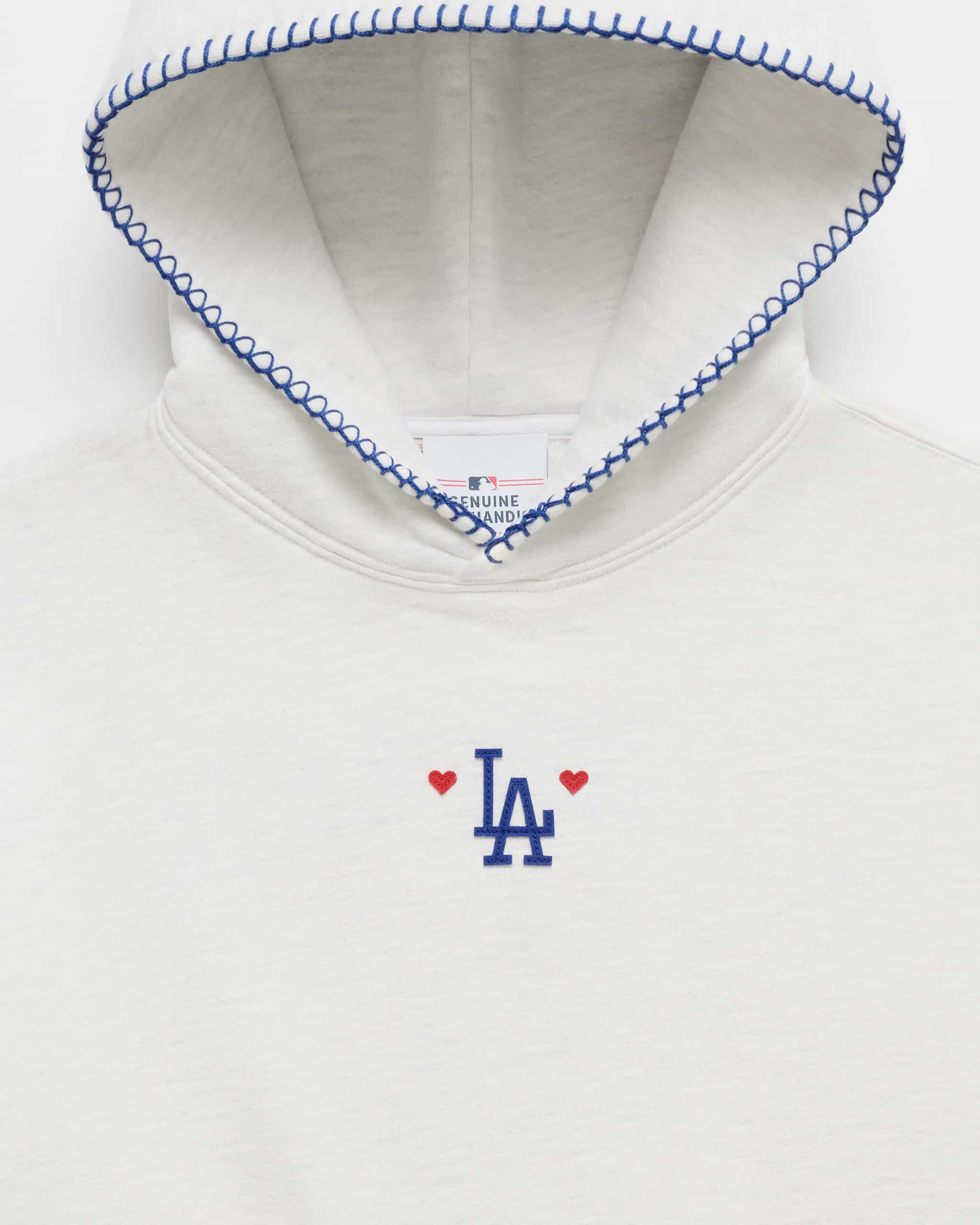 Dodgers Heart Fleece Hoodie - Image 2