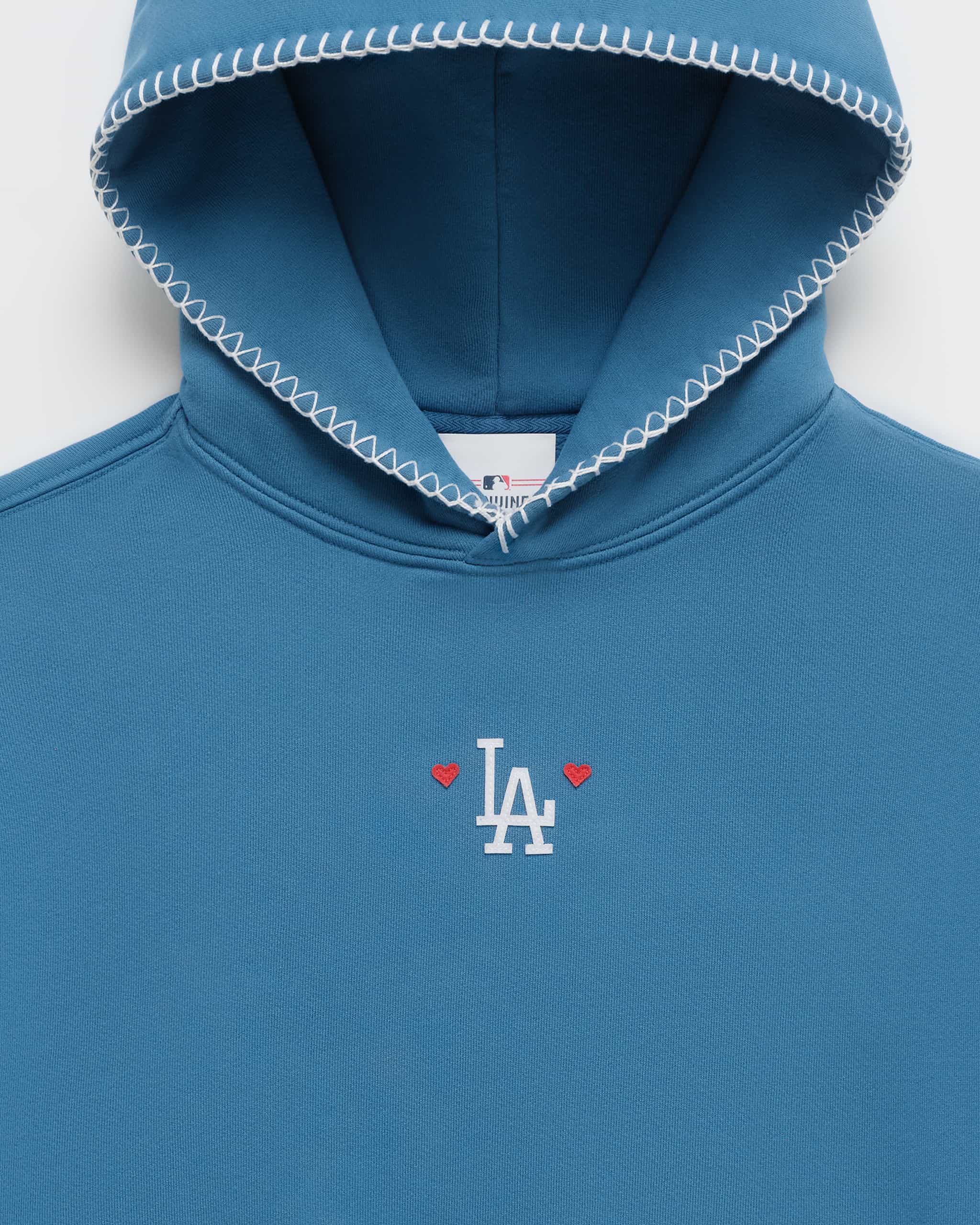 Dodgers Heart Fleece Hoodie - Image 2