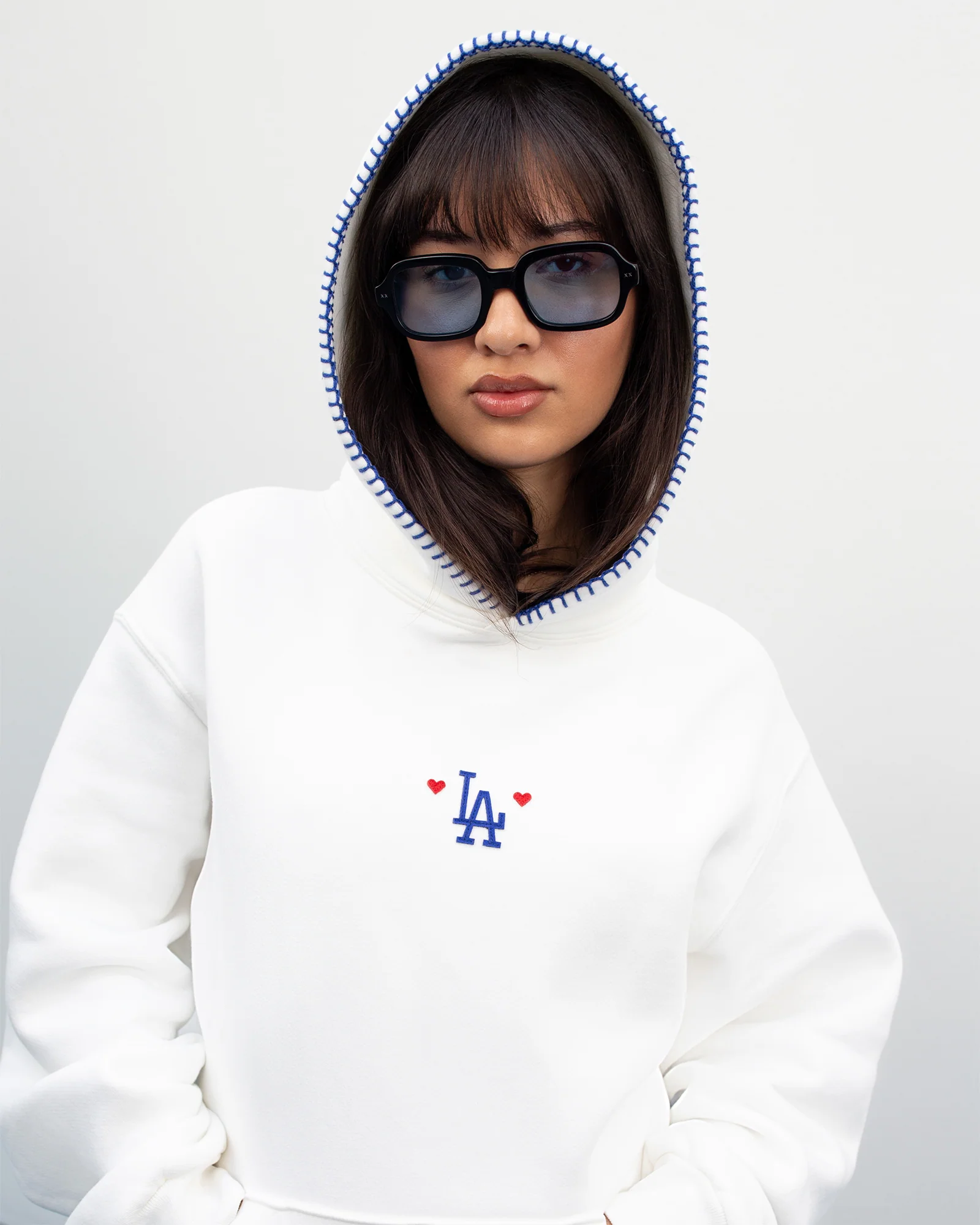 Dodgers Heart Fleece Hoodie - Image 2
