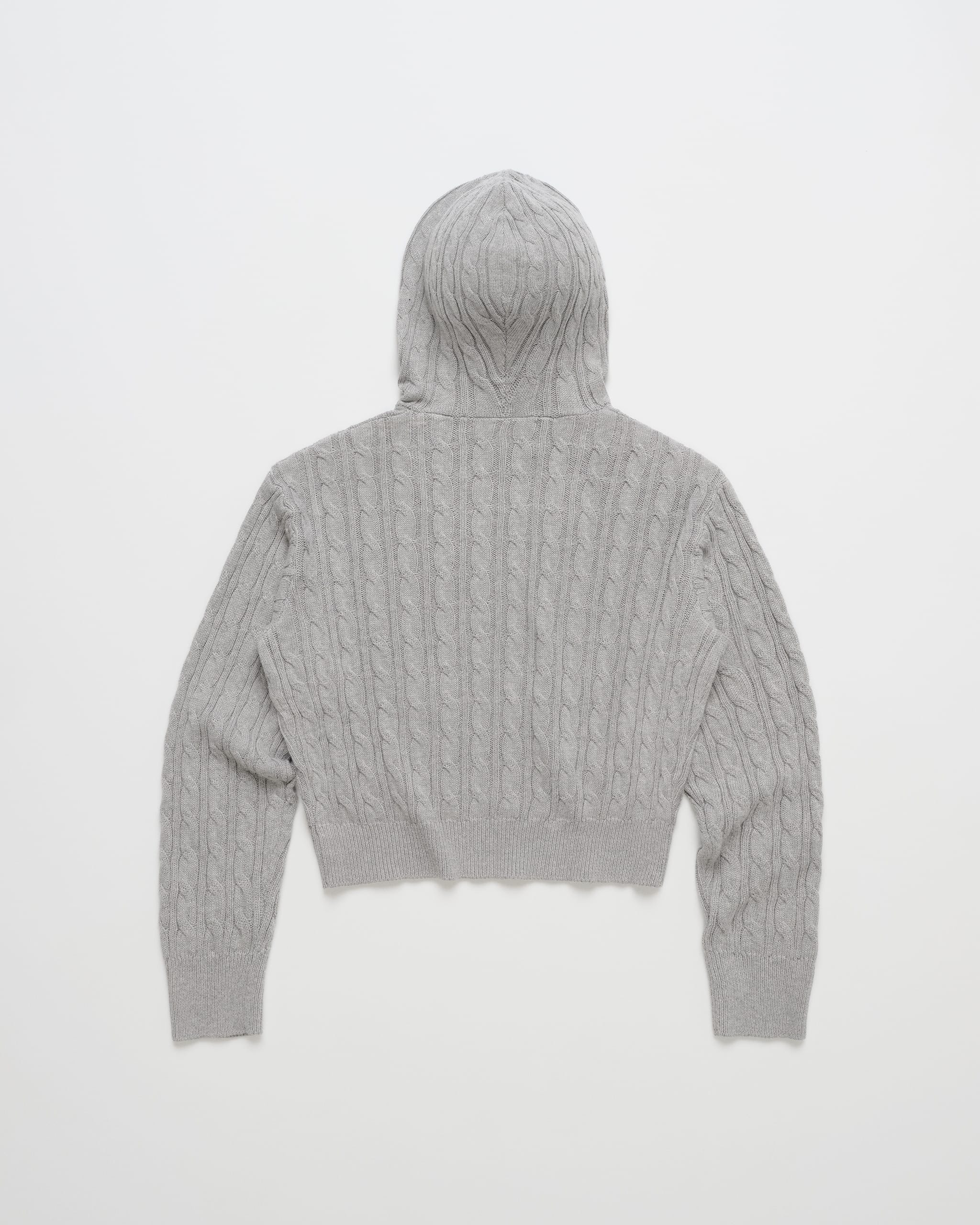 Classics Washed Cable Knit Hoodie - Image 5