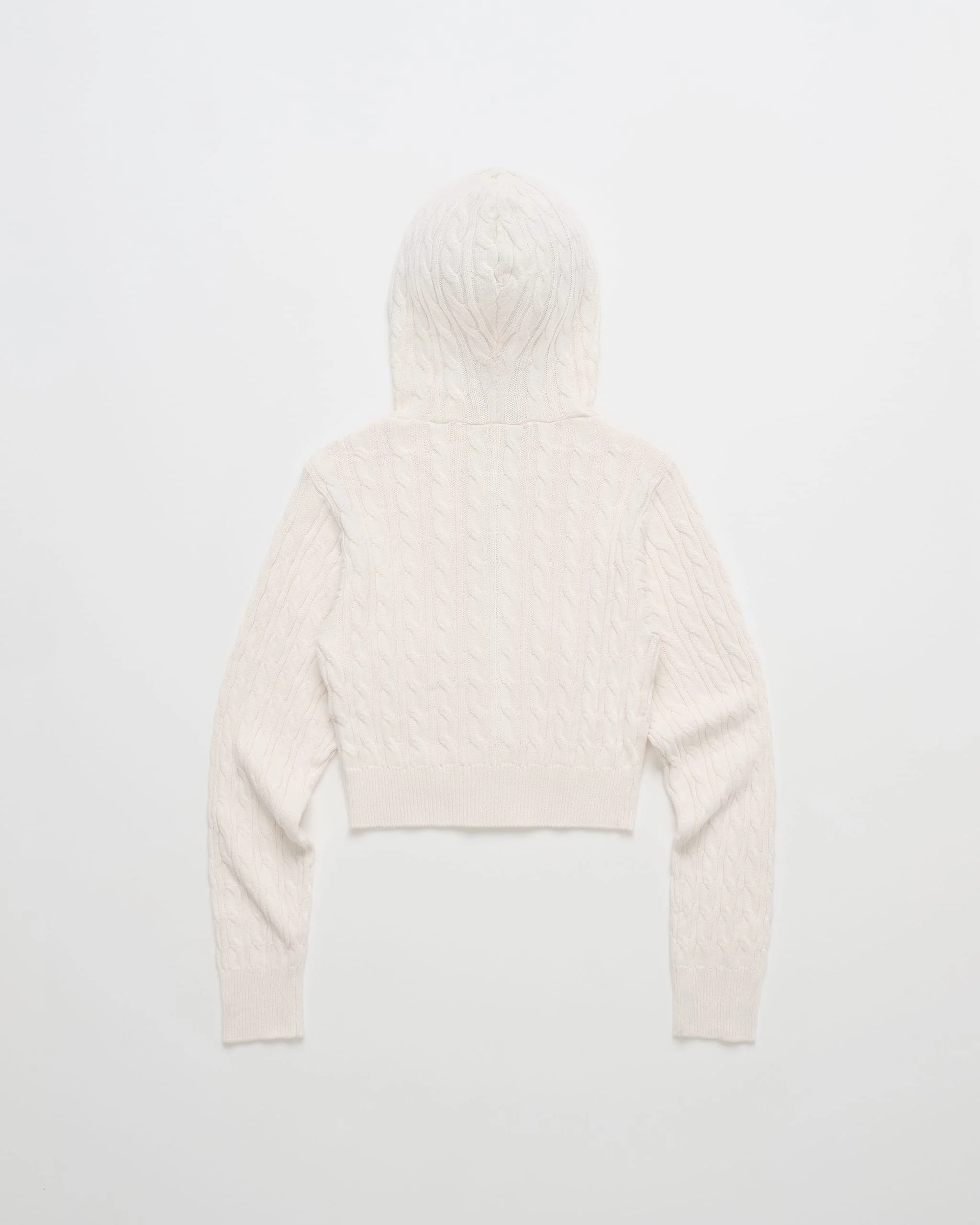 Classics Cropped Cable Knit Zip Up - Image 5