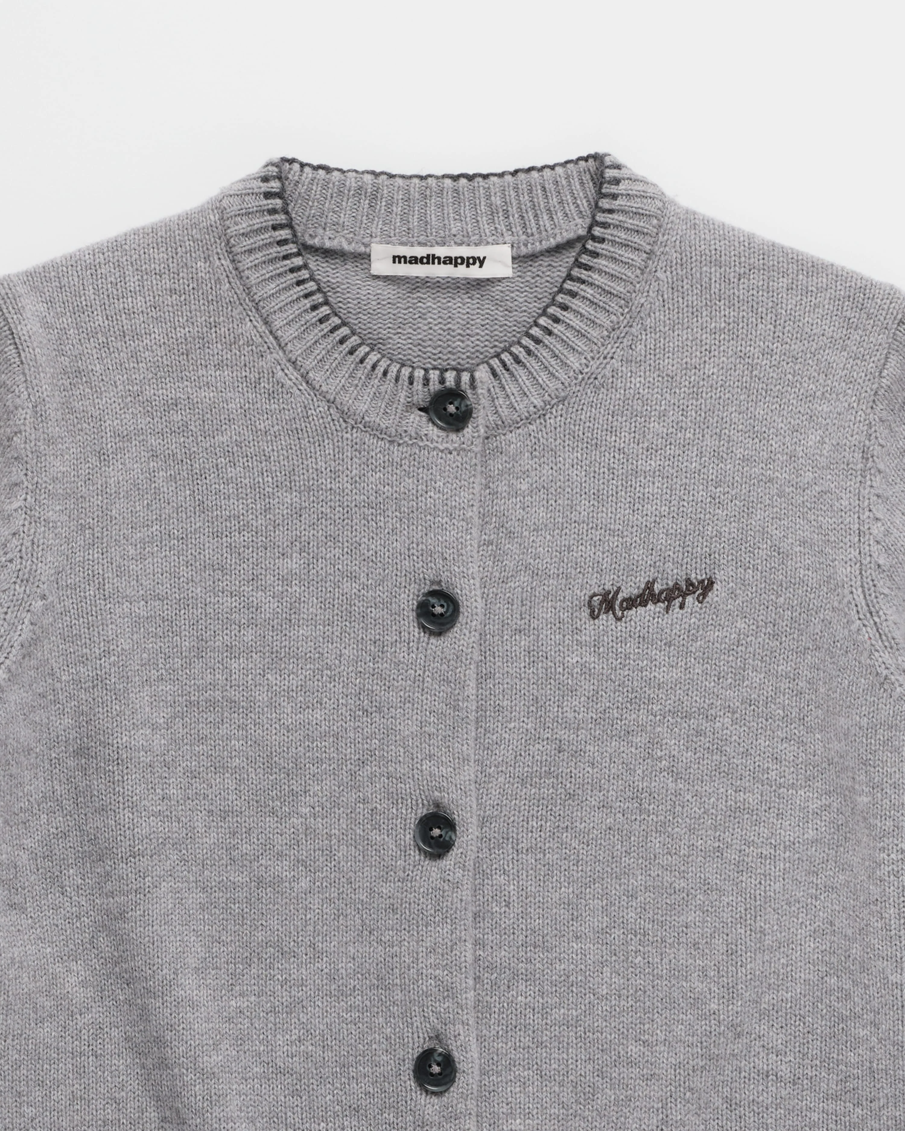 Knit Crewneck Cardigan - Image 4