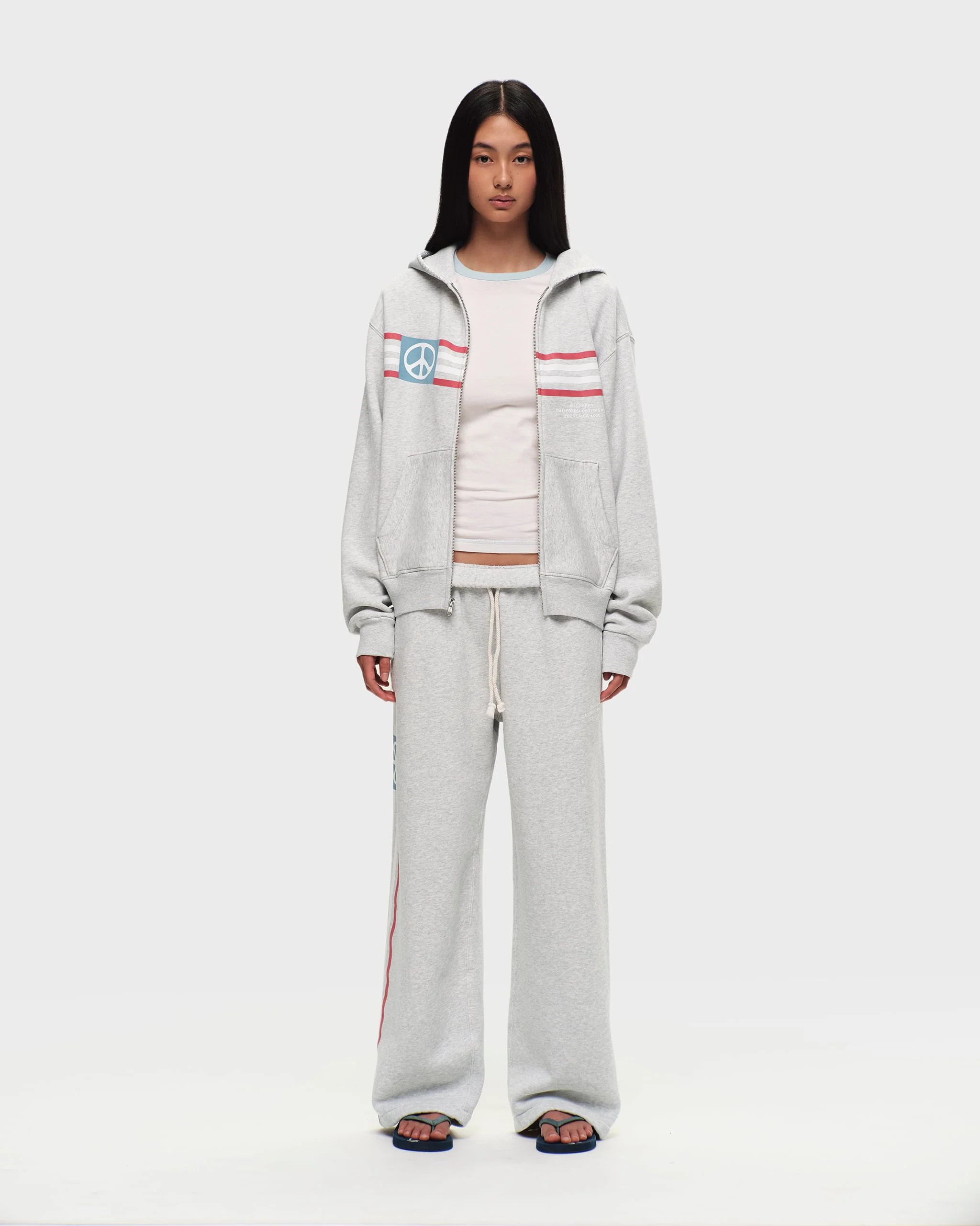 Madhappy California Peace Lightweight Fleece Straight Sweatpant - Image 5