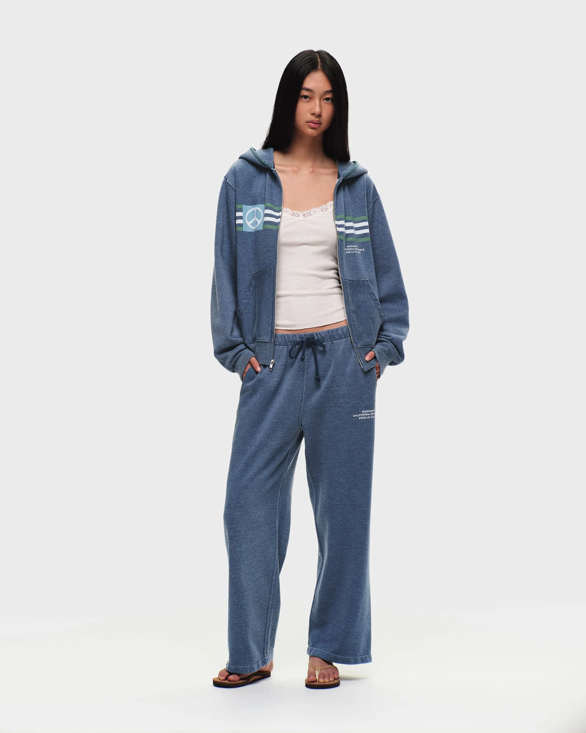 Madhappy California Peace Lightweight Fleece Straight Sweatpant - Image 5