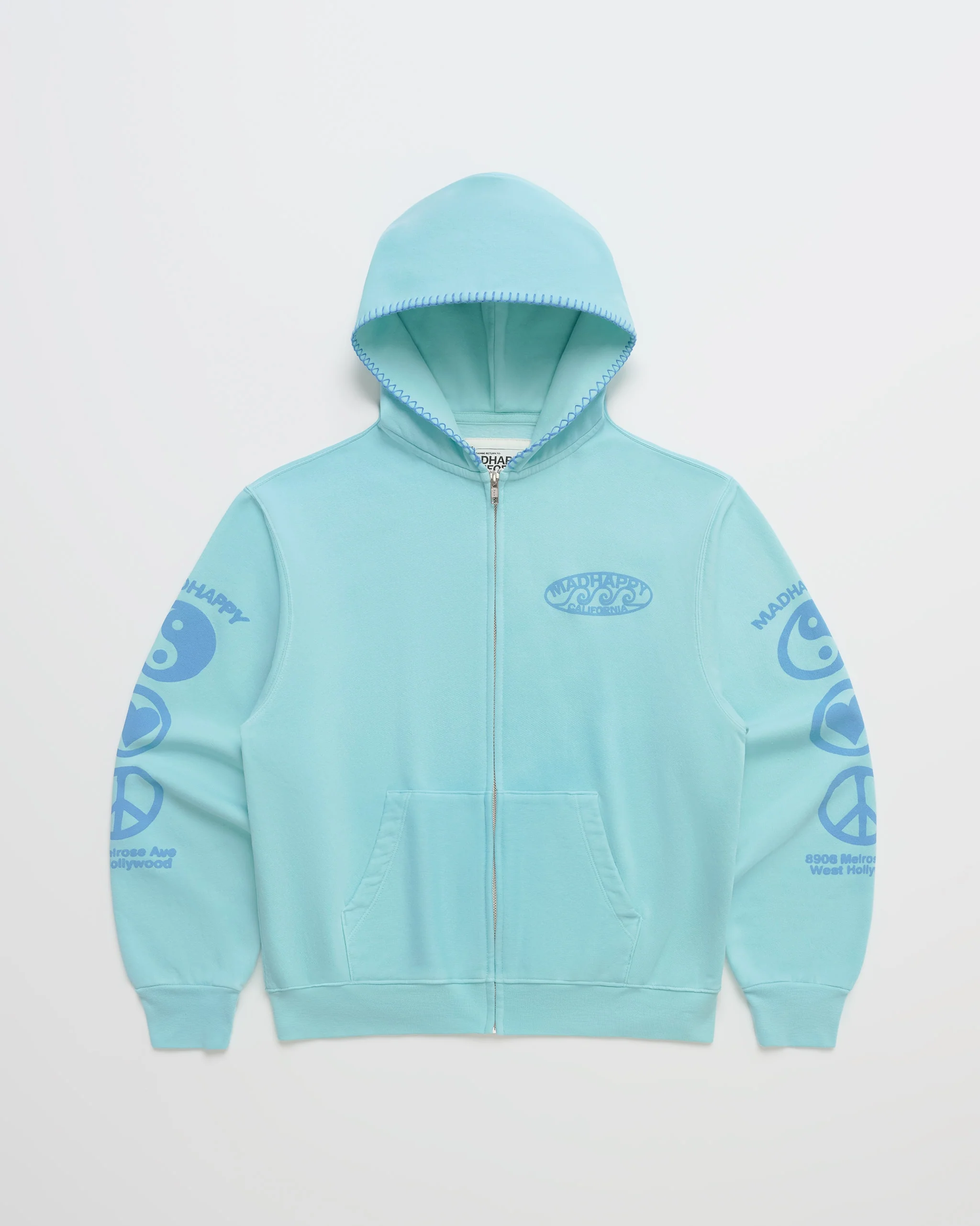 Madhappy California Waves Lightweight Fleece Zip Up