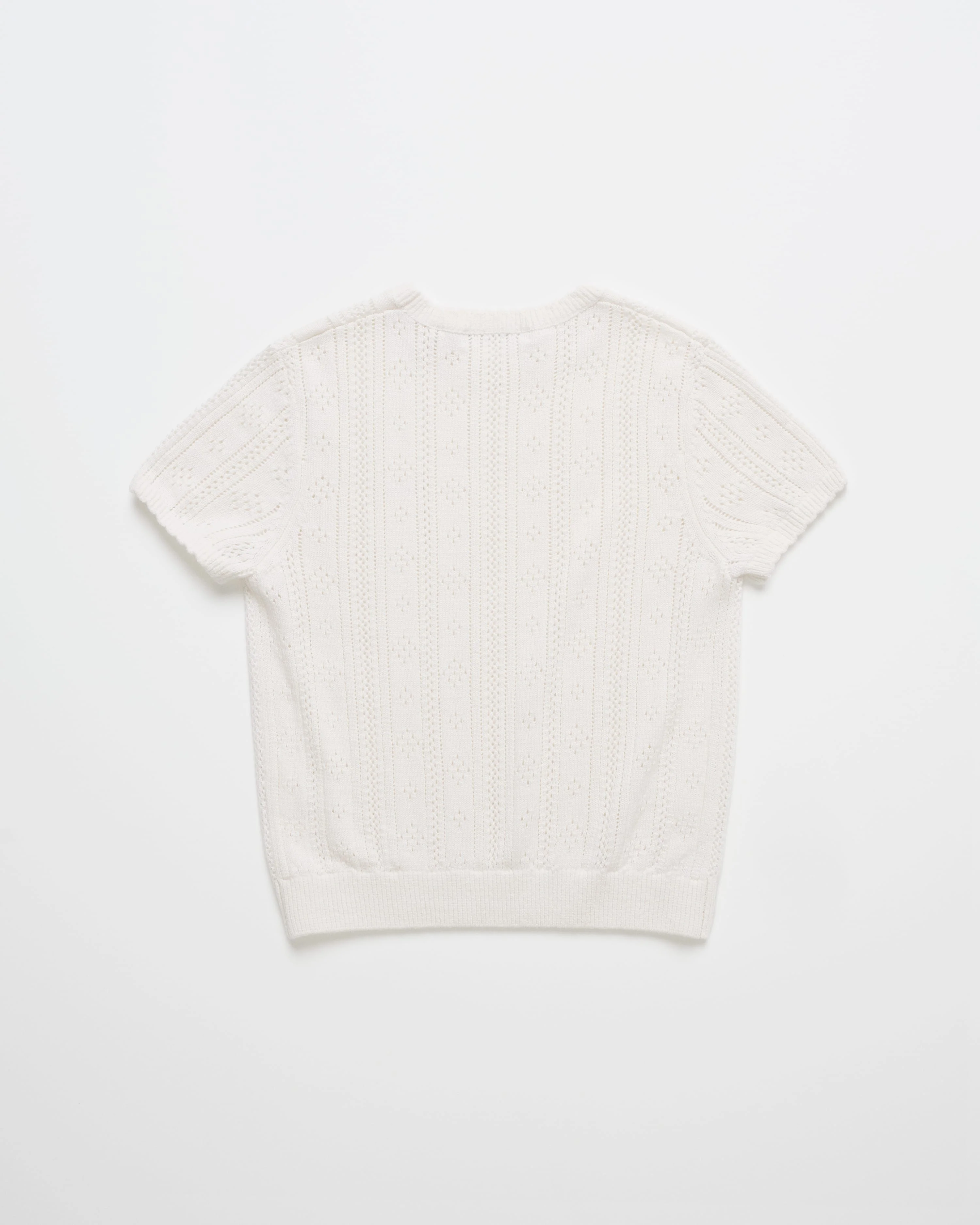 Pointelle Sweater Baby Tee - Image 4