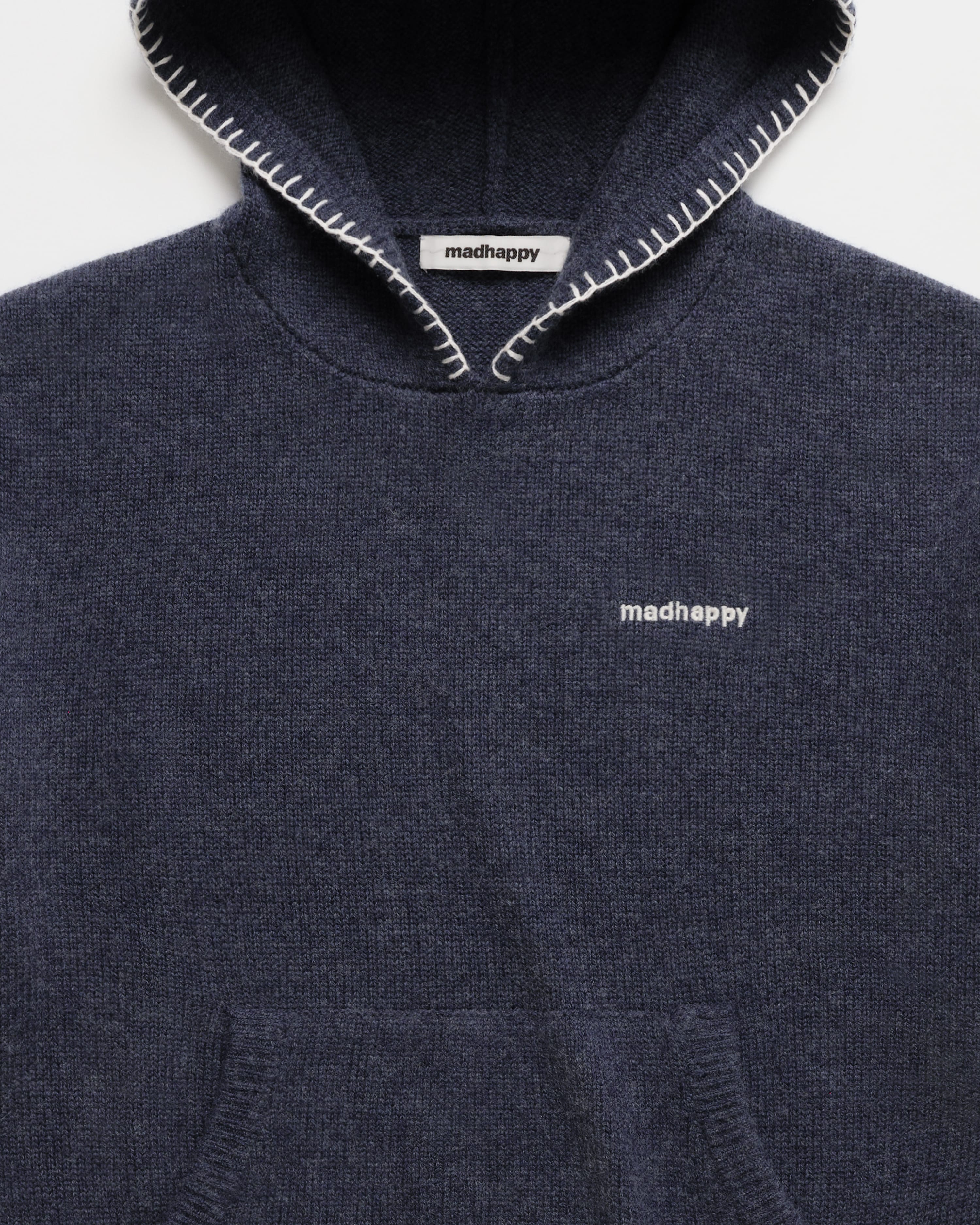 Shrunken Pullover Sweater Hoodie - Image 2