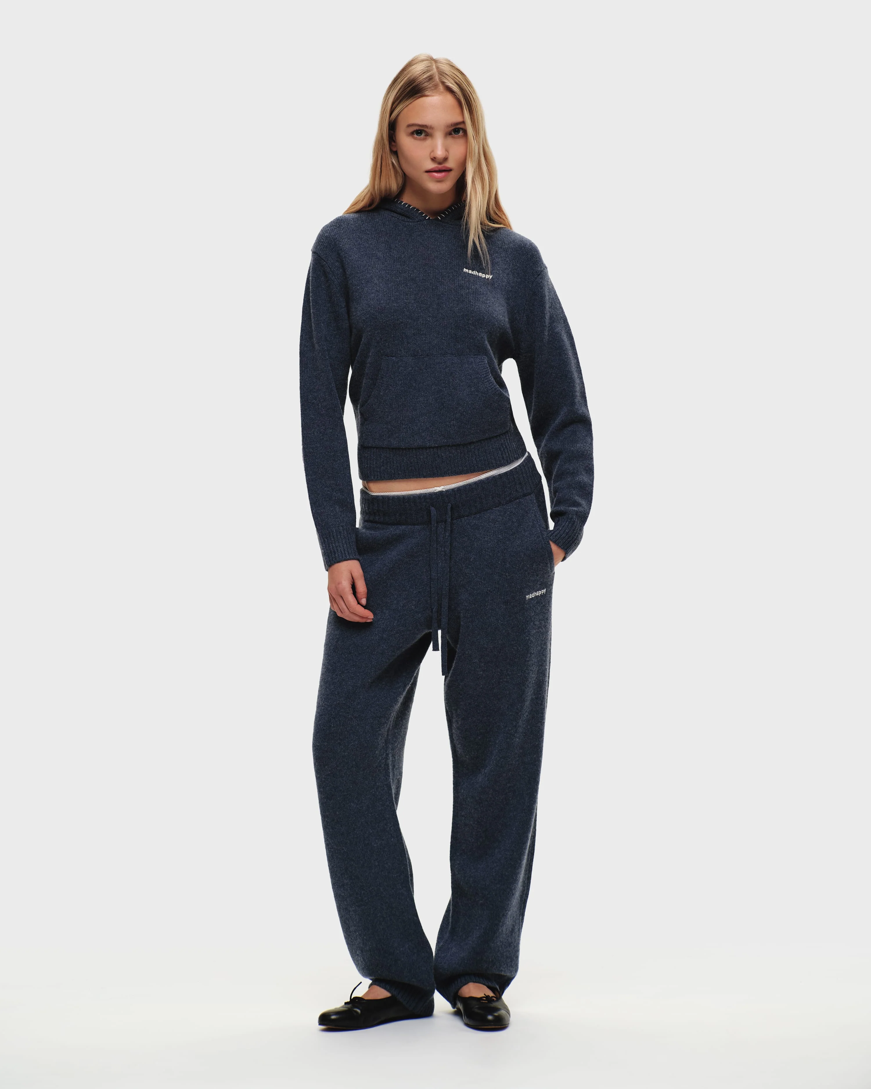 Shrunken Pullover Sweater Hoodie - Image 3