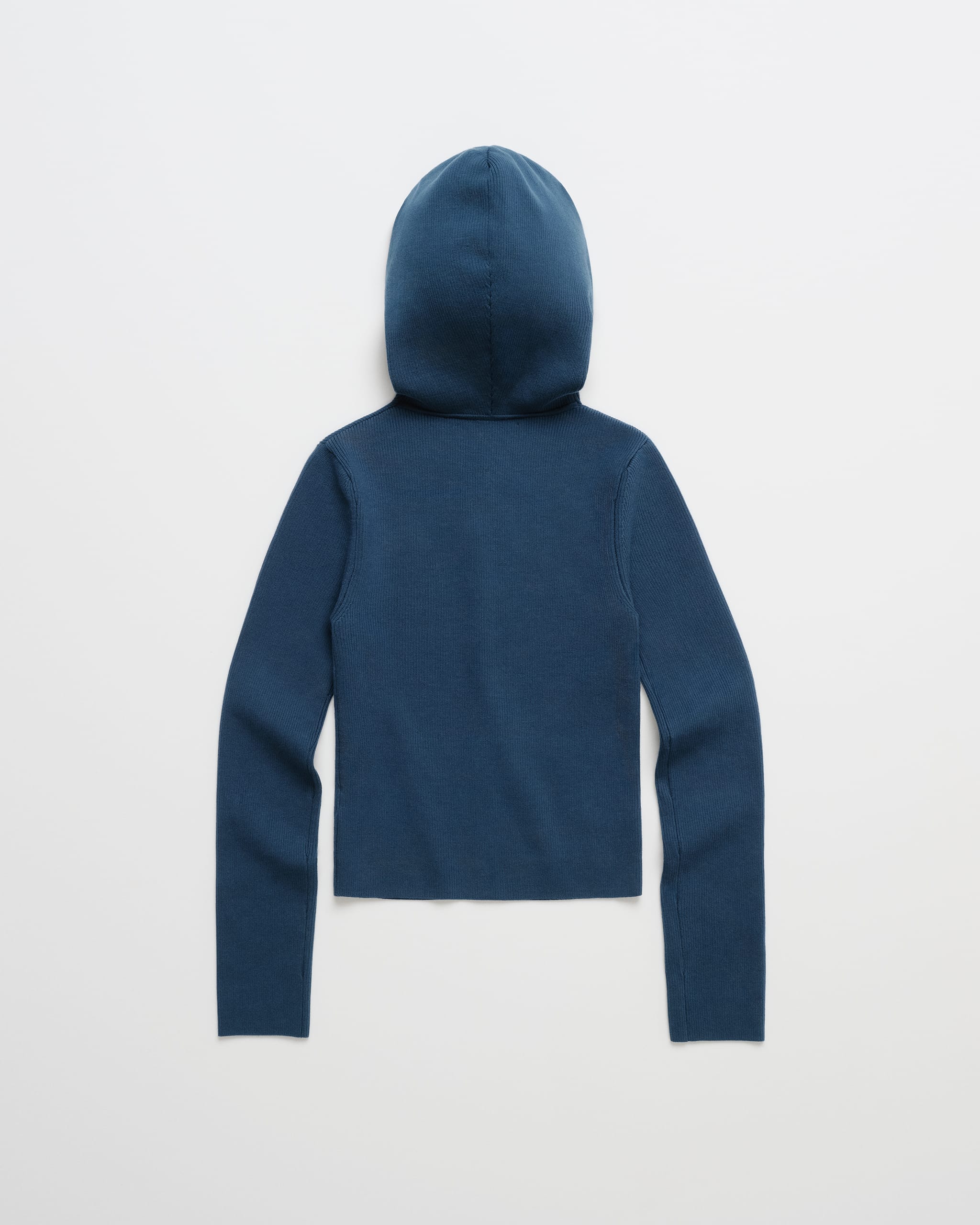 Ribbed Knit Hooded Cardigan - Image 4