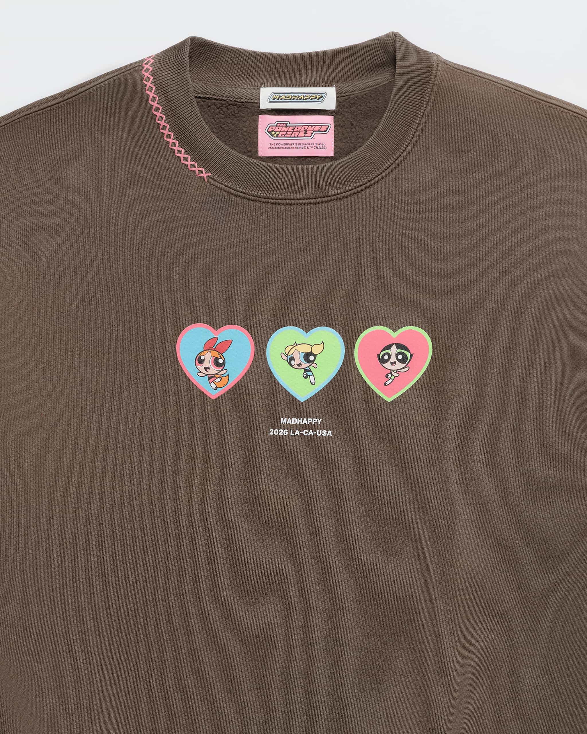 The Powerpuff Girls Three Hearts Crewneck - Image 2