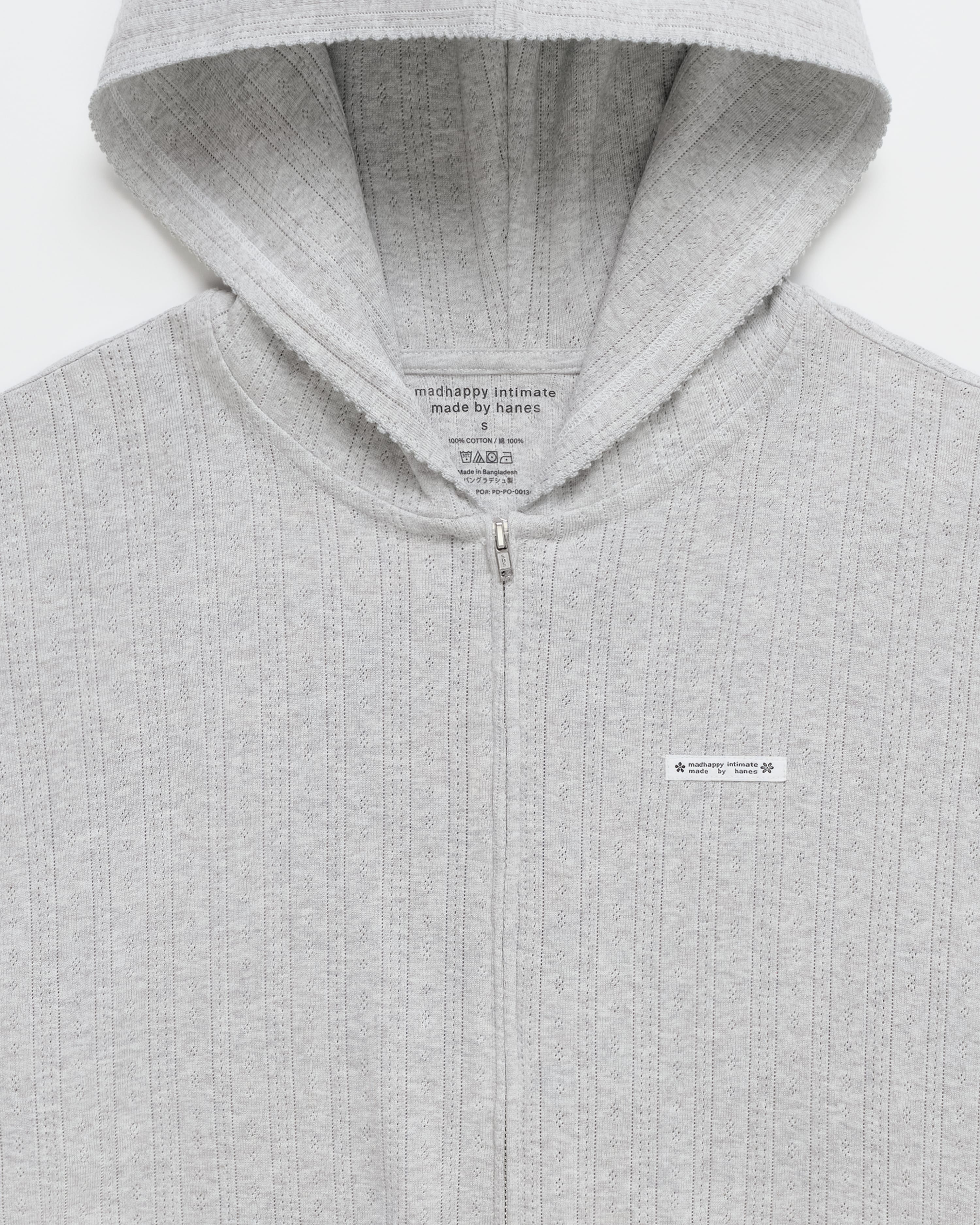 Hanes Pointelle Zip Up - Image 2