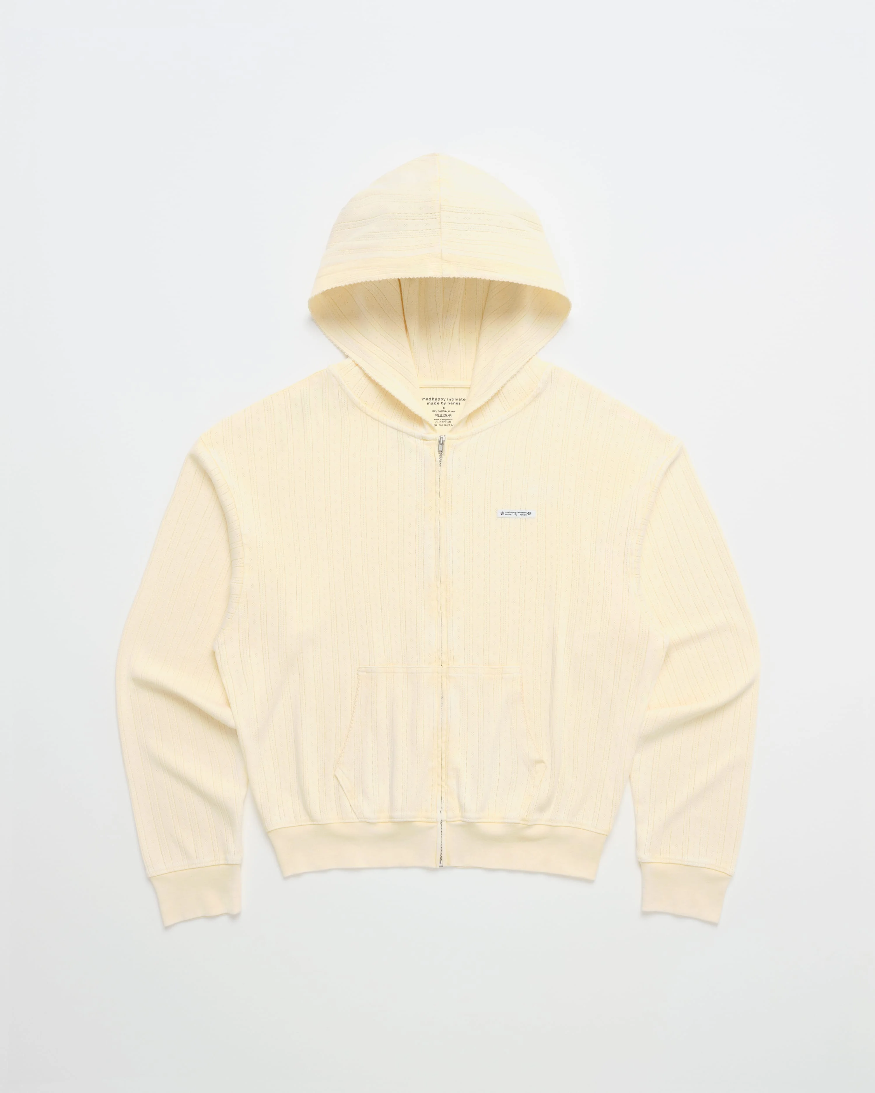 Hanes Pointelle Zip Up